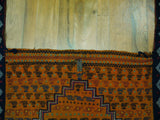 14658 - Turkoman Russian Hand-weaved Antique Authentic/Traditional Nomadic/Tribal Horse-blanket Size: 5'1" x 4'2"