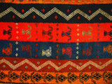14658 - Turkoman Russian Hand-weaved Antique Authentic/Traditional Nomadic/Tribal Horse-blanket Size: 5'1" x 4'2"
