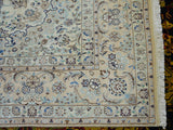 14581 - Nain Persian Hand-Knotted Authentic/Traditional Carpet/Rug/ Size: 8'6" x 5'5"