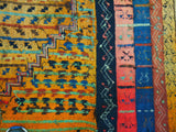 14658 - Turkoman Russian Hand-weaved Antique Authentic/Traditional Nomadic/Tribal Horse-blanket Size: 5'1" x 4'2"