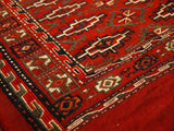 15129-Turkmen Sumac Bag Hand-Knotted/Handmade Persian Rug/Carpet Tribal/Nomadic/Authentic/ Size: 3'3" x 2'7"