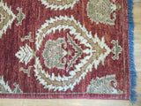 15576-Chobi Ziegler Hand-Knotted/Handmade Afghan Rug/Carpet Traditional Authentic/ Size: 7'8"x 6'2"