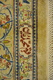 11813 - Ghom Persian Hand-knotted/Persian Authentic/Traditional Carpet/Rug Silk-made Signed-piece/ Size: 6'8" x 4'7"