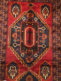 23429-Balutch Hand-Knotted/Handmade Afghan Rug/Carpet Tribal/Nomadic Authentic /Size: 6'8" x 3'7"