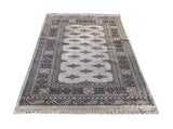 25044-Royal Bokhara Hand-Knotted/Handmade Pakistani Rug/Carpet Tribal/Nomadic Authentic/ Size: 6'4" x 4'6"