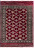 25205- Jaldar Hand-knotted/Handmade Pakistani Rug/Carpet Traditional Authentic/Size: 7'9" x 5'5"