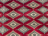 25205- Jaldar Hand-knotted/Handmade Pakistani Rug/Carpet Traditional Authentic/Size: 7'9" x 5'5"