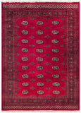 25027-Fine Bokhara Hand-Knotted/Handmade Pakistani Rug/Carpet Tribal/Nomadic Authentic/ Size: 8'2" x 5'7"/249cm x 170cm
