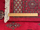 25027-Fine Bokhara Hand-Knotted/Handmade Pakistani Rug/Carpet Tribal/Nomadic Authentic/ Size: 8'2" x 5'7"