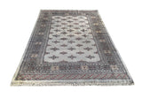25046-Royal Bokhara Hand-Knotted/Handmade Pakistani Rug/Carpet Tribal/Nomadic Authentic/ Size: 7'11" x 5'7"/241cm x 170cm