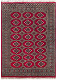 25105- Jaldar Hand-knotted/Handmade Pakistani Rug/Carpet Traditional Authentic/Size: 8'2" x 5'1"