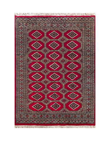 25105- Jaldar Hand-knotted/Handmade Pakistani Rug/Carpet Traditional Authentic/Size: 8'2" x 5'1"
