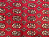 25290-Bokhara Hand-Knotted/Handmade Pakistani Rug/Carpet Tribal/Nomadic Authentic/ Size: 10'2" x 8'0"/310cm x 244cm