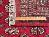 25290-Bokhara Hand-Knotted/Handmade Pakistani Rug/Carpet Tribal/Nomadic Authentic/ Size: 10'2" x 8'0"/310cm x 244cm