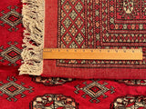 25292-Bokhara Hand-Knotted/Handmade Pakistani Rug/Carpet Tribal/Nomadic Authentic/ Size: 10'0" x 7'11"