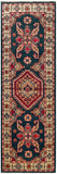 25273-Kazak Hand-Knotted/Handmade Afghan Rug/Carpet Tribal/Nomadic Authentic/ Size: 6’1” x 2’0”