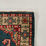 25273-Kazak Hand-Knotted/Handmade Afghan Rug/Carpet Tribal/Nomadic Authentic/ Size: 6’1” x 2’0”