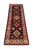 25275-Kazak Hand-Knotted/Handmade Afghan Rug/Carpet Tribal/Nomadic Authentic/ Size: 5’9” x 2’0”