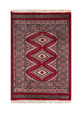 25081- Jaldar Hand-knotted/Handmade Pakistani Rug/Carpet Traditional Authentic/Size: 3'1" x 2'1"