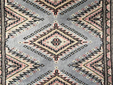 25074- Jaldar Hand-knotted/Handmade Pakistani Rug/Carpet Traditional Authentic/Size: 2'11" x 2'1"/89cm x 64cm