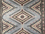 25074- Jaldar Hand-knotted/Handmade Pakistani Rug/Carpet Traditional Authentic/Size: 2'11" x 2'1"