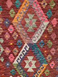 25351- Kelim Hand-Woven/Flat Weaved/Handmade Afghan Rug/Carpet Tribal/Nomadic Authentic/Size: 2'11" x 2'0"