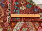 25351- Kelim Hand-Woven/Flat Weaved/Handmade Afghan Rug/Carpet Tribal/Nomadic Authentic/Size: 2'11" x 2'0"