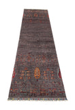 25014- Chobi Ziegler Afghan Hand-Knotted Contemporary/Traditional/Size: 9'3" x 2'8"