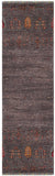 25014- Chobi Ziegler Afghan Hand-Knotted Contemporary/Traditional/Size: 9'3" x 2'8"/282cm x 81cm