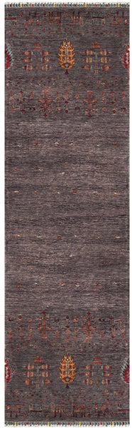 25014- Chobi Ziegler Afghan Hand-Knotted Contemporary/Traditional/Size: 9'3" x 2'8"/282cm x 81cm