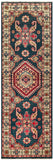 25274-Kazak Hand-Knotted/Handmade Afghan Rug/Carpet Tribal/Nomadic Authentic/ Size: 6’0” x 2’0”