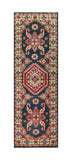 25274-Kazak Hand-Knotted/Handmade Afghan Rug/Carpet Tribal/Nomadic Authentic/ Size: 6’0” x 2’0”