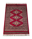 25079- Jaldar Hand-knotted/Handmade Pakistani Rug/Carpet Traditional Authentic/Size: 2'9" x 2'1"