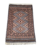 25072- Jaldar Hand-knotted/Handmade Pakistani Rug/Carpet Traditional Authentic/Size: 2'11" x 2'0"