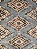 25072- Jaldar Hand-knotted/Handmade Pakistani Rug/Carpet Traditional Authentic/Size: 2'11" x 2'0"