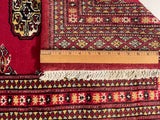25067-Bokhara Hand-Knotted/Handmade Pakistani Rug/Carpet Tribal/Nomadic Authentic/ Size: 3'3" x 2'0"/99cm x 61cm