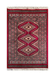 25073- Jaldar Hand-knotted/Handmade Pakistani Rug/Carpet Traditional Authentic/Size: 3'1" x 2'0"