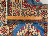 25267-Kazak Hand-Knotted/Handmade Afghan Rug/Carpet Tribal/Nomadic Authentic/ Size: 6’0” x 2’1”