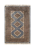 25083- Jaldar Hand-knotted/Handmade Pakistani Rug/Carpet Traditional Authentic/Size: 3'1" x 2'1"
