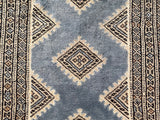 25083- Jaldar Hand-knotted/Handmade Pakistani Rug/Carpet Traditional Authentic/Size: 3'1" x 2'1"