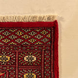 25062-Bokhara Hand-Knotted/Handmade Pakistani Rug/Carpet Tribal/Nomadic Authentic/ Size: 2'11" x 2'2"