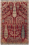 25188- Royal Chobi Ziegler Afghan Hand-Knotted Contemporary/Traditional/Size: 6'8" x 4'1"