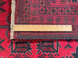 25323- Khal Mohammad Afghan Hand-Knotted Authentic/Traditional/Carpet/Rug/ Size: 6'7" x 4'3"