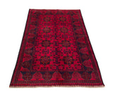 25324- Khal Mohammad Afghan Hand-Knotted Authentic/Traditional/Carpet/Rug/ Size: 6'5" x 4'0"