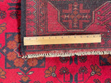25324- Khal Mohammad Afghan Hand-Knotted Authentic/Traditional/Carpet/Rug/ Size: 6'5" x 4'0"