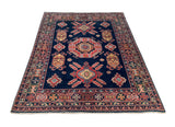 25319-Kazak Hand-Knotted/Handmade Afghan Rug/Carpet Tribal/Nomadic Authentic/ Size: 6’8” x 5’0”