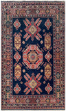 25319-Kazak Hand-Knotted/Handmade Afghan Rug/Carpet Tribal/Nomadic Authentic/ Size: 6’8” x 5’0”