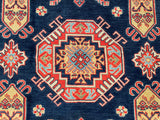 25319-Kazak Hand-Knotted/Handmade Afghan Rug/Carpet Tribal/Nomadic Authentic/ Size: 6’8” x 5’0”