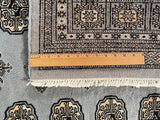 25204-Bokhara Hand-Knotted/Handmade Pakistani Rug/Carpet Tribal/Nomadic Authentic/ Size: 6'0" x 4'2"