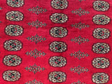 25230-Bokhara Hand-Knotted/Handmade Pakistani Rug/Carpet Tribal/Nomadic Authentic/ Size: 6'3" x 5'6"